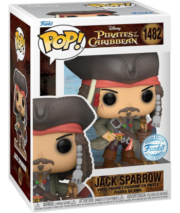 Figura Funko Pop Jack Sparrow 1482 - Disney Piratas del Caribe - Edición Especial Capitán Legendario