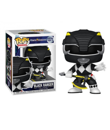 Figura Funko Pop Black Ranger 1371 - Power Rangers - ¡El Poder del Mastodonte!