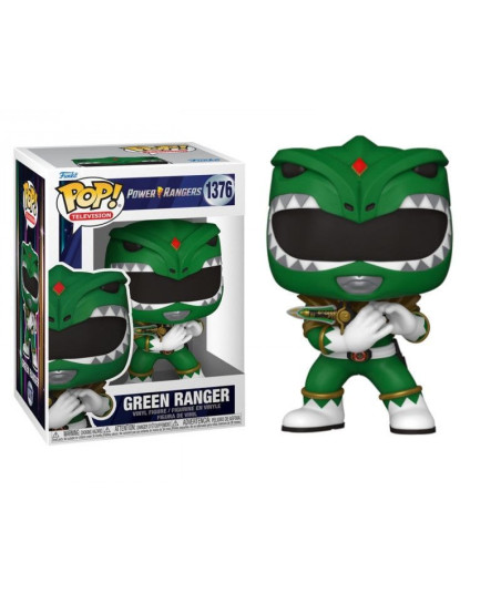 Figura Funko Pop Green Ranger 1376 - Power Rangers - ¡El Poder del Dragonzord!