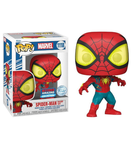 Figura Funko Pop Spider-Man Oscorp Suit 1118 - Marvel Beyond Amazing - Edición Especial con Traje Tecnológico