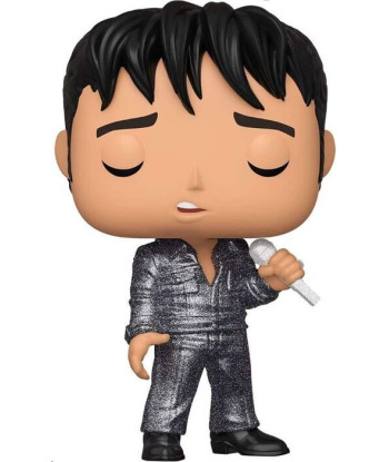 Figura Funko Pop Elvis '68 Comeback Special 188 - Rocks - El Regreso más Brillante del Rey (Edición Especial Diamond)