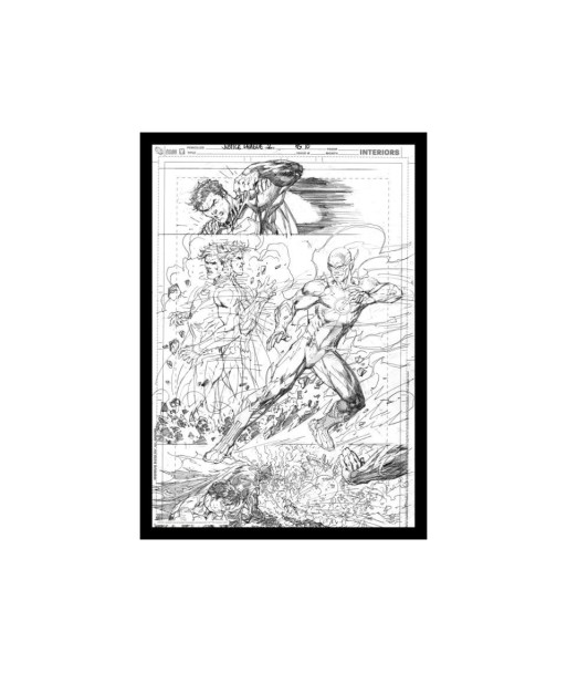 DC Comics Litografia Superman & Flash Comic Book Art Print 42 x 30 cm