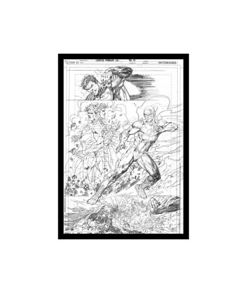 DC Comics Litografia Superman & Flash Comic Book Art Print 42 x 30 cm