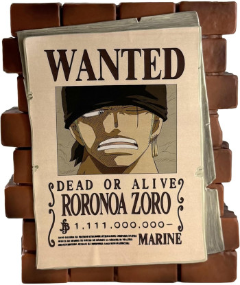 HUCHA WANTED ZORO ONE PIECE