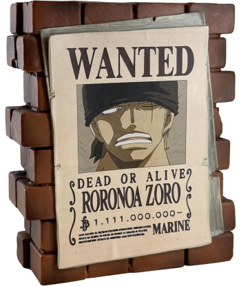 HUCHA WANTED ZORO ONE PIECE