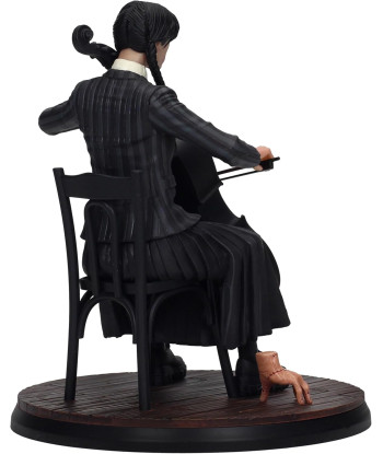 Figura Miércoles Addams con Violonchelo y Cosa - Wednesday SD Toys 15cm - Academia Nevermore