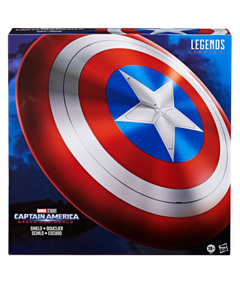 Réplica Hasbro Escudo Capitán América - Marvel Legends Brave New World - Siente el Poder del Vibranium 60cm