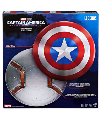 Réplica Hasbro Escudo Capitán América - Marvel Legends Brave New World - Siente el Poder del Vibranium 60cm