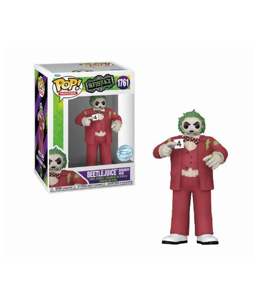 Figura Funko Pop Beetlejuice Shrunken Head 1761 - Beetlejuice - Bio-exorcista de Colección