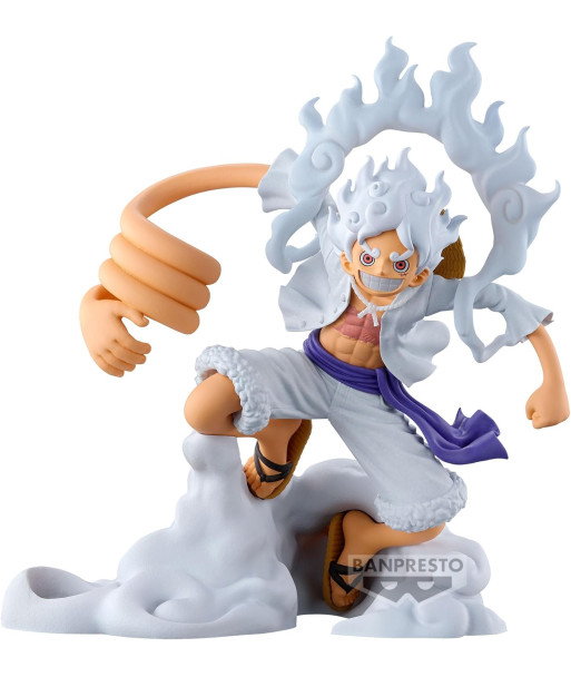 Figura Banpresto Monkey D. Luffy Gear 5 10cm - One Piece - Puñetazo Gigante del Dios del Sol