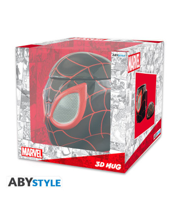 TAZA MILES MORALES SPIDER-MAN MARVEL 3D