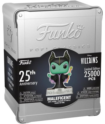 Figura Funko Pop Maleficent 09 - Disney Villains - Classics 25 Aniversario con Caja Metálica