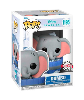 Figura Funko Pop Dumbo 1195 - Disney Classics - En el Baño de Burbujas Edición Especial