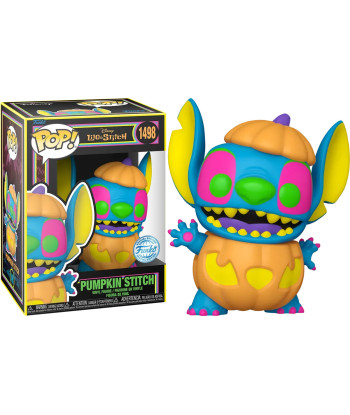 Figura Funko Pop Pumpkin Stitch 1498 - Disney Lilo y Stitch - Edición Especial Halloween