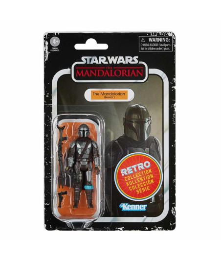 FIGURA THE MANDALORIAN ARMADURA BESKAR 9,5 CM STAR WARS THE MANDALORIAN RETRO COLLECTION