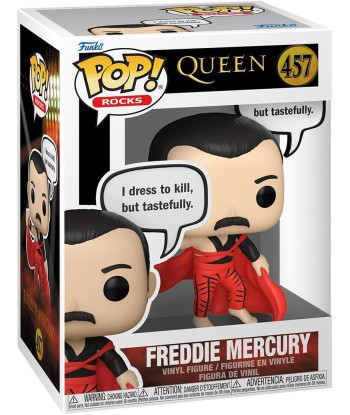 Figura Funko Pop Freddie Mercury 457 - Queen - El Rey de Queen que Viste para Matar