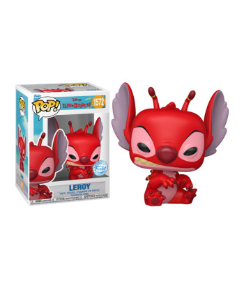 Figura Funko Pop Leroy 1572 - Disney Lilo y Stitch - Edición Especial El Malvado Gemelo Rojo