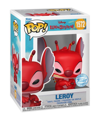 Figura Funko Pop Leroy 1572 - Disney Lilo y Stitch - Edición Especial El Malvado Gemelo Rojo