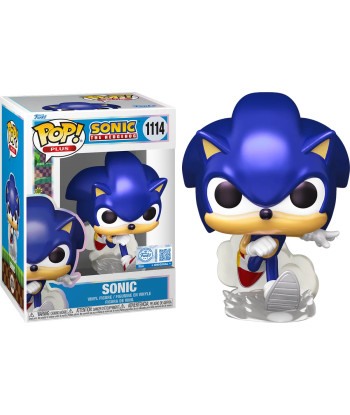 Figura Funko Pop Sonic 1114 - Sonic the Hedgehog - Edición Especial Metallic en Carrera