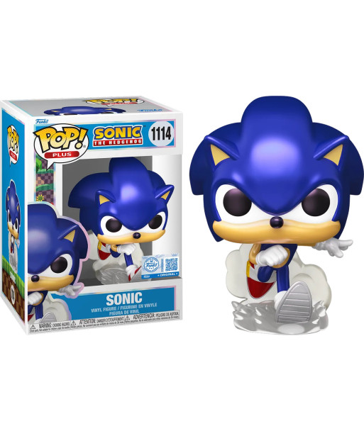 Figura Funko Pop Sonic 1114 - Sonic the Hedgehog - Edición Especial Metallic en Carrera