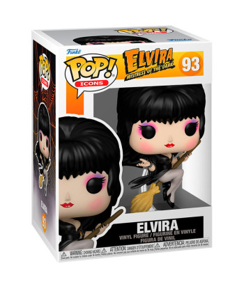Figura Funko Pop Elvira 93 - Elvira Mistress of the Dark - Sobre Escoba Voladora