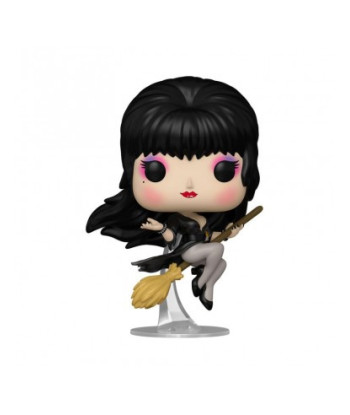 Figura Funko Pop Elvira 93 - Elvira Mistress of the Dark - Sobre Escoba Voladora