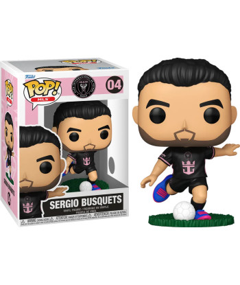 Figura Funko Pop Sergio Busquets 04 - MLS: Inter Miami - La Brújula del Centro del Campo