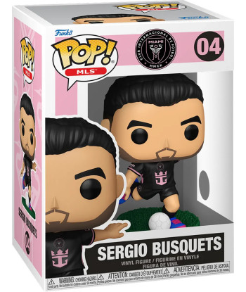 Figura Funko Pop Sergio Busquets 04 - MLS: Inter Miami - La Brújula del Centro del Campo