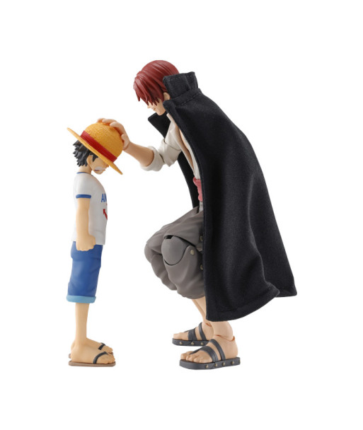 Figura S.H. Figuarts Shanks & Luffy Childhood 16,5cm - One Piece - El Inicio de la Promesa