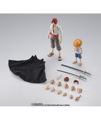 Figura S.H. Figuarts Shanks & Luffy Childhood 16,5cm - One Piece - El Inicio de la Promesa