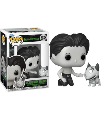 Figura Funko Pop Victor with Sparky 2038 - Disney Frankenweenie - Blanco y Negro