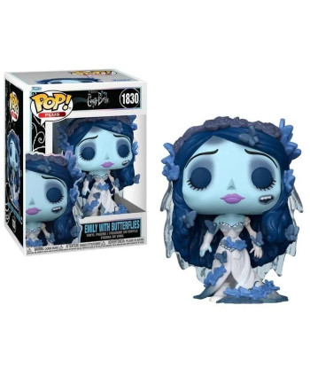 Figura Funko Pop Emily con Mariposas 1830 - La Novia Cadáver (Corpse Bride) - Vestido de Novia y Detalles Azules