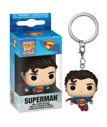 Llavero Funko Pop Superman - DC Superman - El Hombre de Acero en pleno Vuelo