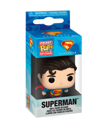 Llavero Funko Pop Superman - DC Superman - El Hombre de Acero en pleno Vuelo