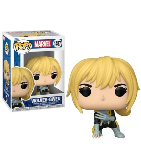 Figura Funko Pop Wolver-Gwen 1487 - Marvel - Garras y Estilo en el Multiverso