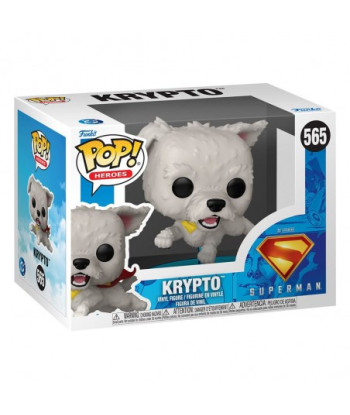Figura Funko Pop Krypto 565 - DC Superman - El Súper Perro más Leal de Metrópolis