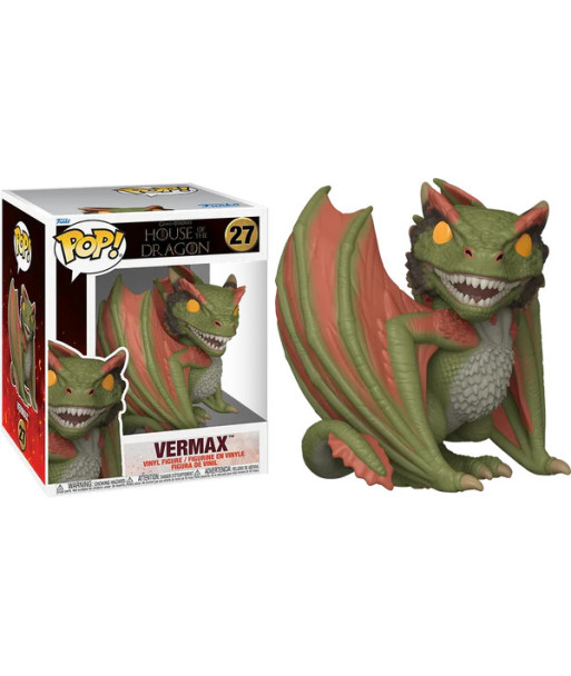 Figura Funko Pop Vermax 27 - La Casa del Dragón - El Majestuoso Dragón de Jacaerys Super Sized