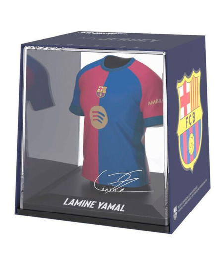Réplica Mini Camiseta Lamine Yamal FC Barcelona 2024/2025 - Equipación Local Firmada - 9,5cm