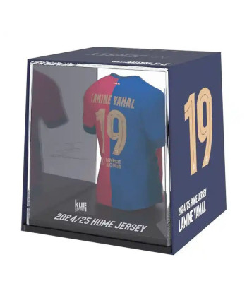 Réplica Mini Camiseta Lamine Yamal FC Barcelona 2024/2025 - Equipación Local Firmada - 9,5cm