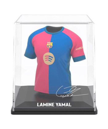 Réplica Mini Camiseta Lamine Yamal FC Barcelona 2024/2025 - Equipación Local Firmada - 9,5cm