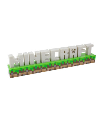 Lámpara logo Minecraft