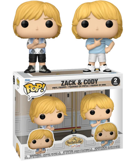 Figura Funko Pop Zack & Cody - Disney Las Aventuras de Zack y Cody - Pack de 2 Figuras