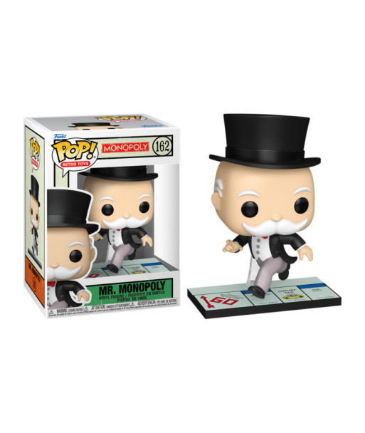 Figura Funko Pop Mr. Monopoly 162 - Monopoly - El Magnate más Rápido del Tablero