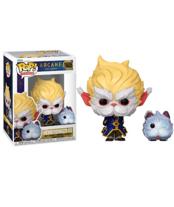 Figura Funko Pop Heimerdinger con Poro 1605 - Arcane - El Sabio Científico de Piltover