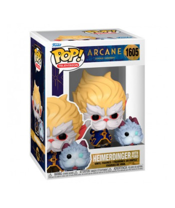 Figura Funko Pop Heimerdinger con Poro 1605 - Arcane - El Sabio Científico de Piltover