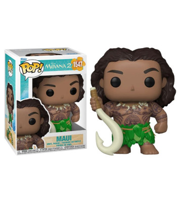 Figura Funko Pop Maui 1547 - Disney Moana 2 - El Semidiós con su Anzuelo Mágico
