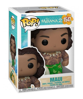 Figura Funko Pop Maui 1547 - Disney Moana 2 - El Semidiós con su Anzuelo Mágico