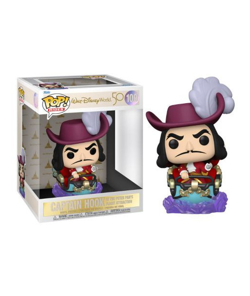 Figura Funko Pop Captain Hook 109 - Disney Parks Peter Pan's Flight - ¡Edición Especial 50 Aniversario!