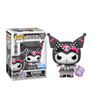 Figura Funko Pop Kuromi 115 - Sanrio - Edición Especial 20 Aniversario con Peluche