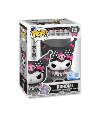 Figura Funko Pop Kuromi 115 - Sanrio - Edición Especial 20 Aniversario con Peluche